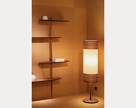 Торшер Tamiz орех/латунь