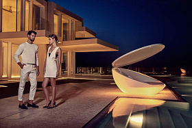 Кровать Ulm круглая со складным навесом