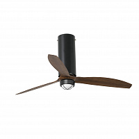 Потолочный вентилятор Tube Fan мат. черный/деревянный 128 см