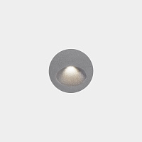 Встраиваемый светильник Bat Round Oval LED 2.2W 3000K Серый 77lm