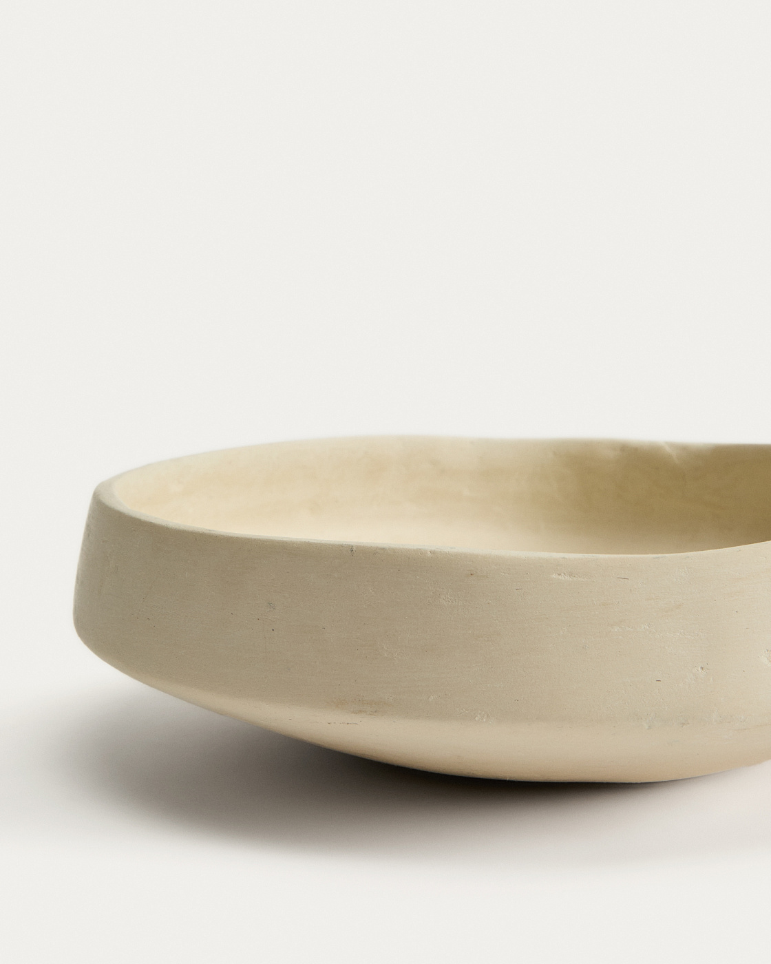 Кухонный поднос Mireni из папье-маше бежевый Ø 29 см