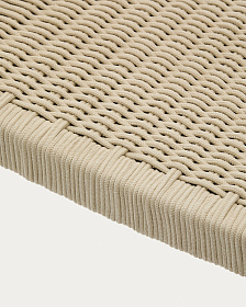 Уличный стул Nina из 100% массива акации и веревки цвета экрю