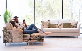 Кресло Helsinki с пуфом S1P