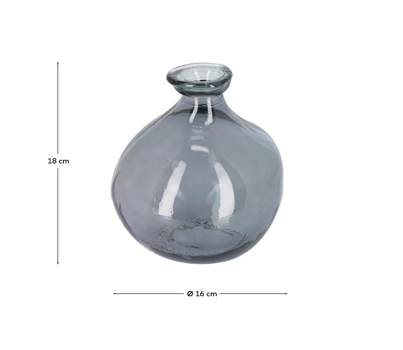 Ваза Anner синее стекло