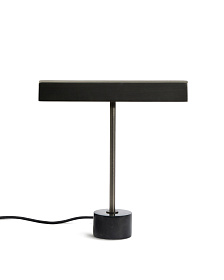 Настольная лампа Lynor из черного металла с основанием из черного мрамора