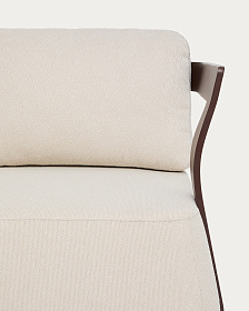 Уличный 3-х местный диван Tamaris из алюминия коричневого цвета, 217 см