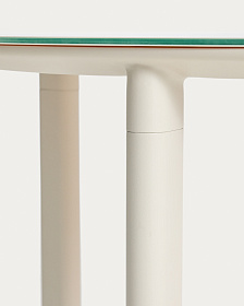 Комплект садовой мебели Erice стол и 4 стула из алюминия и веревки цвета экрю