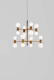 Подвестная Люстра ABALLS CHANDELIER 8 золотая