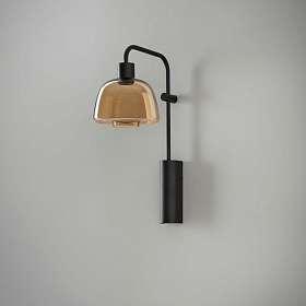 Настенный светильник Drep A/04 янтарное зеркальное стекло