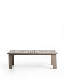 Раздвижной стол Livorno из алюминия цвета таупе, 233(350) x 100 см