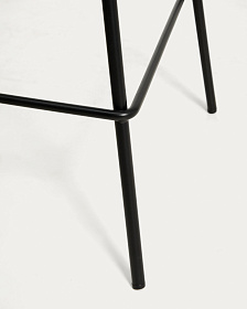 Полубарный стул Altea с черный со стальными ножками, 65 см