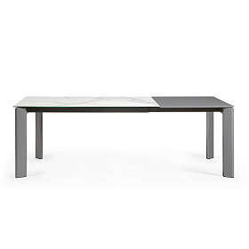 Стол Atta 160 (220) x90 антрацит, керамика