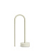 Переносная настольная лампа Bow из серого алюминия