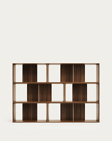 Litto набор из 6 модульных полок из шпона ореха 168 x 114 см