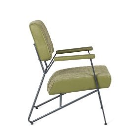 Кресло Brighton в стиле ретро зеленое