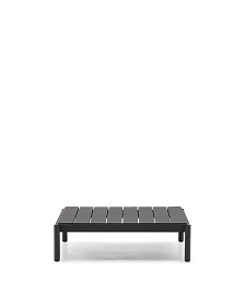 Журнальный столик Sorells из серого алюминия 89 x 91 см