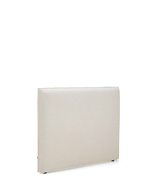 Изголовье кровати Jaira из белого шенилла со съемным чехлом для кроватей шириной до 150 см