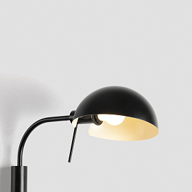 Настенный светильник Dominica черный 1XE27