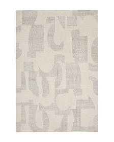 Серый жаккардовый ковер Norela из шерсти 300 x 200 см