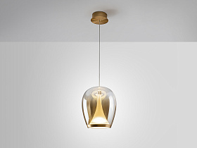 Suspiro Подвесной светильник золотой/янтарный D25
