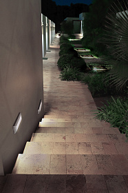 Уличный настенный светильник Kossel IP65 LED 2.4W 4000K ON-OFF Белый 186lm