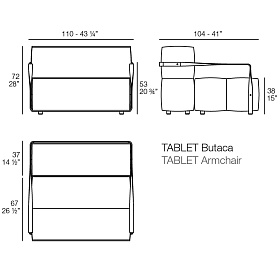 Кресло Tablet