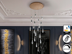 Lagrimas Люстра 20L розовое золото