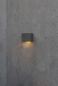 GROT 160 Уличный настенный светильник цементно-серый LED 6W 2700K