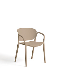 Уличный стул Ania бежевый пластиковый