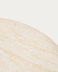 Цементный столик Drasi с отделкой под травертин Ø90 см