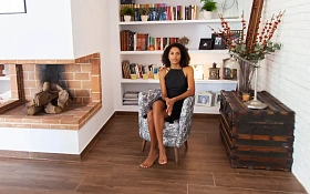 Кресло Peque Wood Legs ткань ALBERO 02 (S.5)