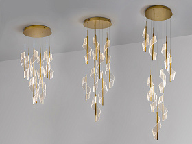 Люстра Velas 9L золотая DIM