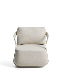 Уличное кресло Tamaris из алюминия цвета экрю