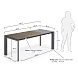 Стол Atta 140 (200) x90 графит керамика