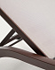 Шезлонг Capraia из коричневого алюминия