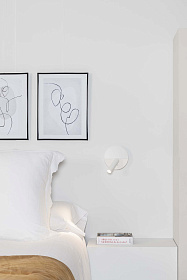 DUAS Бра с ридером белый USB C LED 3W 2700K