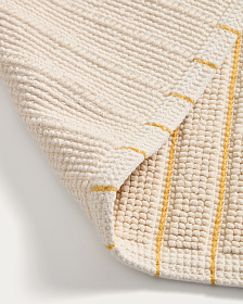 Хлопковый коврик для ванной Merade с желтыми полосками, 50 x 80 см