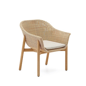 Стул Galea из тикового дерева и синтетического ротанга