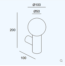 Бра для ванной Mist Single 05-8337-21-F9