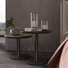 Столик Tuxedo 2 Carrara Marble/Black metal