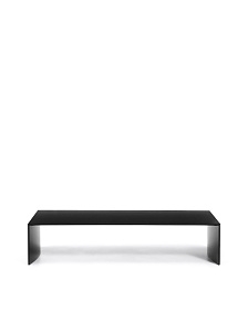Черный лакированный журнальный столик Litto из МДФ, 140 x 70 см