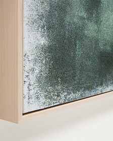 Абстрактная картина Selnar зеленая 182 x 47 см