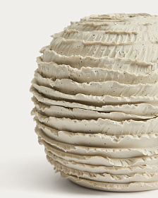 Ваза Evania из бежевой керамики 15 см