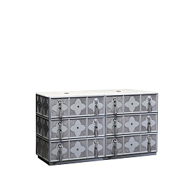 Туалетный столик Valentina XL B0795/13 с двойной раковиной и выдвижными ящиками