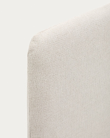 Изголовье Valma из жемчужного шенилла со съемным чехлом для кровати 180 x 200 см