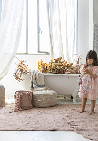 Корзина WOODY Винтажный нюдовый 30*30