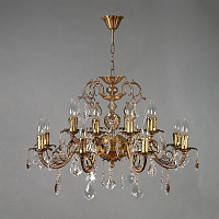 Люстра MANTRA Alicante Ambiente 16L 8888/8+8 AB Leaf Crystal