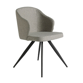 Стул F3208-GRIS /4057 черные ножки