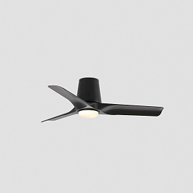 Потолочный вентилятор HEY TUB S Ш900mm черный 3 P LED 10W CCT