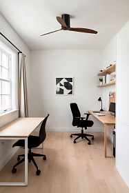 Матово-черный потолочный вентилятор Mini Tube Fan